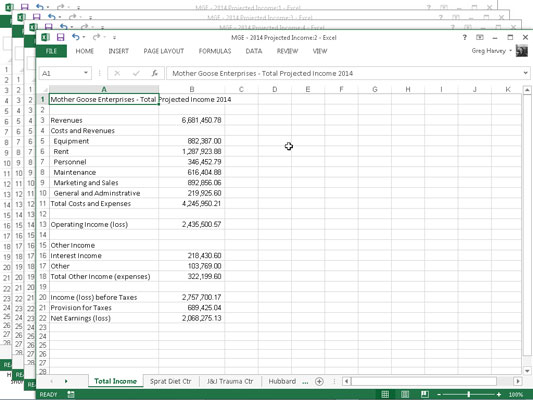 Jak porovnat více listů v aplikaci Excel 2013