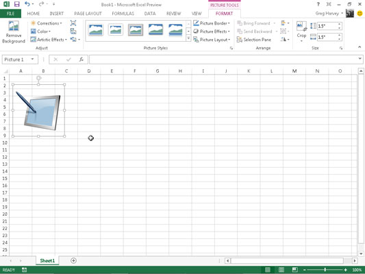 Com editar i formatar imatges inserides a Excel 2013