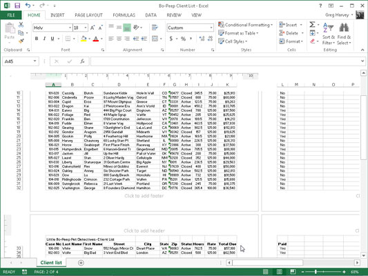 Kuidas kasutada Excel 2013 pealkirjade printimise funktsiooni