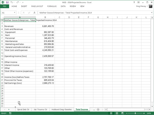 Ako zmeniť poradie pracovných hárkov programu Excel 2013