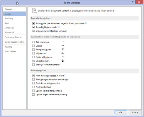 Hvordan formatere et avsnitt i Word 2013