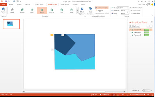 Hvordan tidfeste animasjoner i PowerPoint 2013