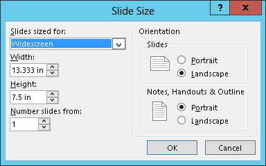 Kaip pakeisti „PowerPoint 2013“ skaidrės dydį