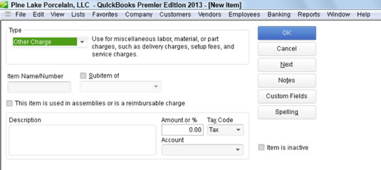 Hogyan adhatunk hozzá egy másik díjtételt a QuickBooks 2013 tétellistájához