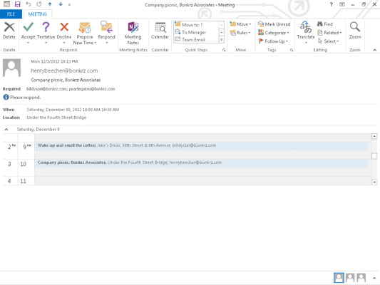 Πώς να απαντήσετε σε ένα αίτημα συνάντησης στο Outlook 2013