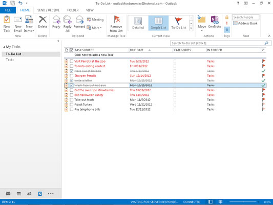 Si të shënoni detyrat si të përfunduara në Outlook 2013