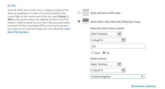 Hvordan filtrere apper i SharePoint 2013 med visninger