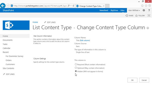 Kā strādāt ar nosaukumu kolonnām SharePoint pielāgotajās programmās