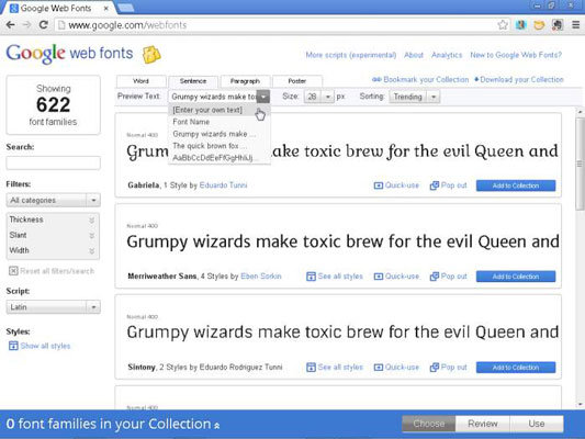 Hvernig á að nota sérsniðnar leturgerðir frá Google Web Fonts Site í Dreamweaver