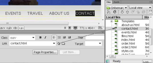 Πώς να ορίσετε συνδέσμους σε πολλές σελίδες ταυτόχρονα στο Dreamweaver