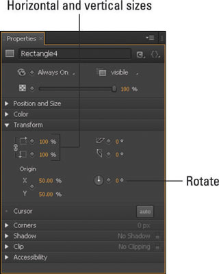 Hur man skalar element i Edge Animate