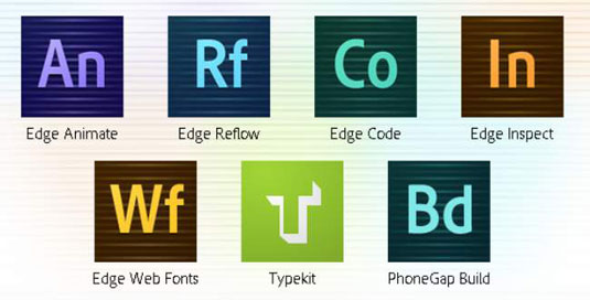 7 частин пакета Adobe Edge Suite