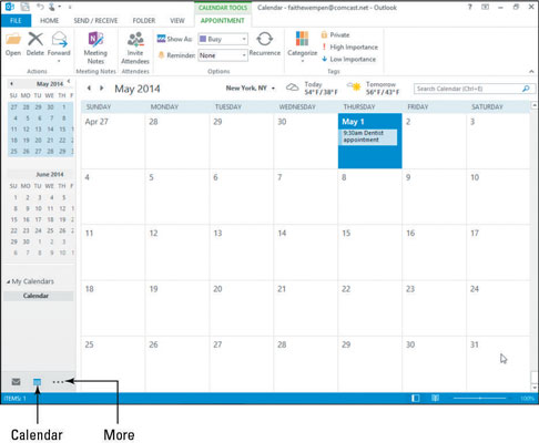 Visiteu la interfície de Microsoft Outlook