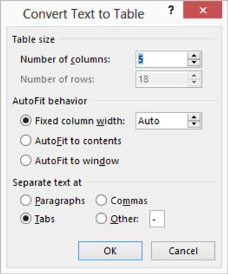 Com convertir text en una taula en Word