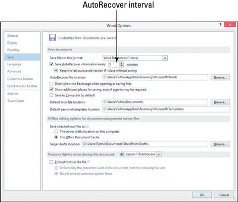 Sådan gemmer du autogendannelser i Office 2013