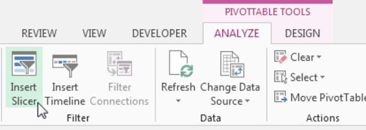 Hvordan lage en standard slicer for Excel-dashbord