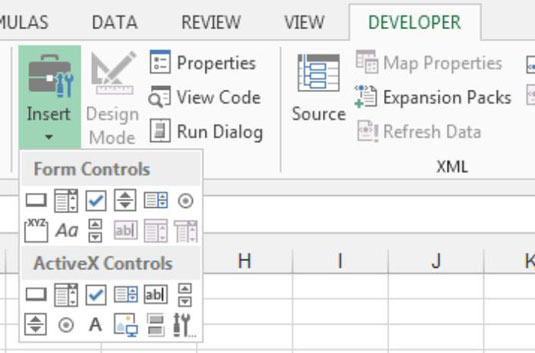 Hvordan finne skjemakontroller for Excel-dashbord og rapporter