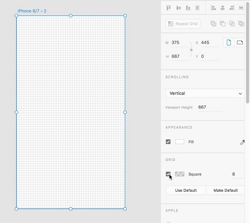 Poravnava in distribucija v Adobe XD