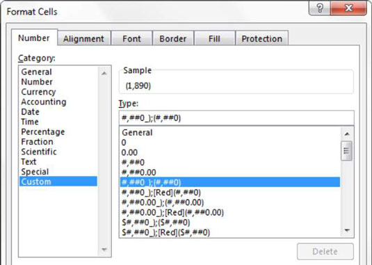 Informes d'Excel: format de nombre personalitzat