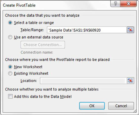 Excel Dashboards og rapporter: Opret din første pivottabel