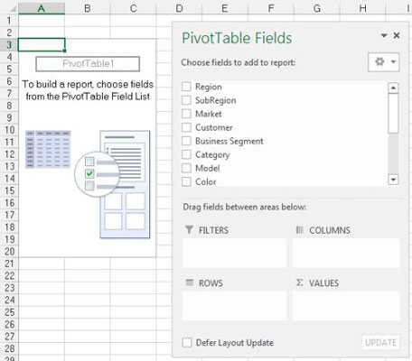 „Excel“ prietaisų skydeliai ir ataskaitos: sukurkite pirmąją „Pivot“ lentelę