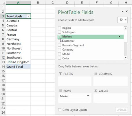 Excel Dashboards og rapporter: Opret din første pivottabel