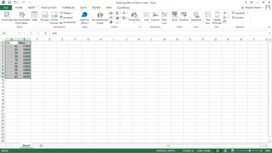 Com crear un diagrama de dispersió a Excel