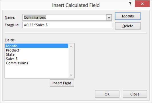 Slik fjerner du beregnede felt og elementer fra en Excel-pivottabell