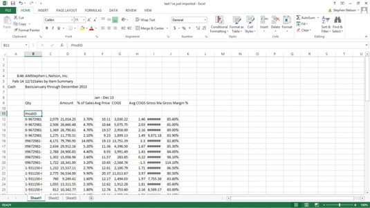 Hvordan redigere en importert arbeidsbok i Excel