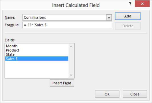 Hvordan legge til et beregnet felt i en Excel-pivottabell