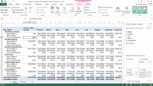 Kā Excel rakurstabulai pievienot aprēķināto lauku