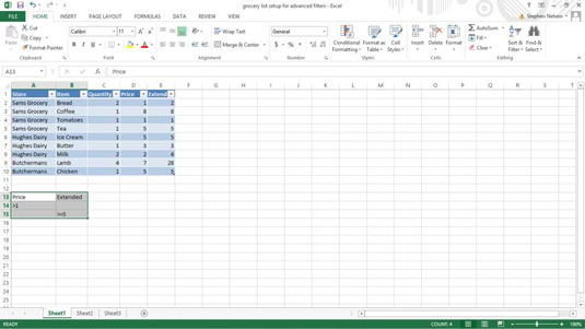 Com utilitzar el filtratge avançat en una taula d'Excel