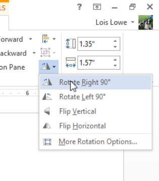 Com girar, modificar i afegir text a una forma a Word 2013