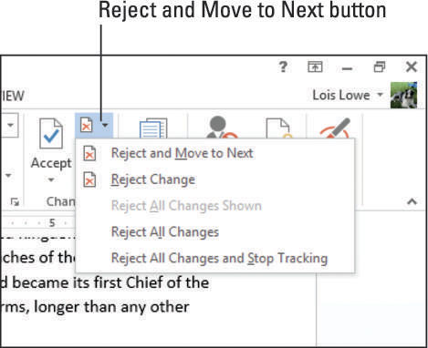 Kaip stebėti „Word 2013“ dokumentų pakeitimus