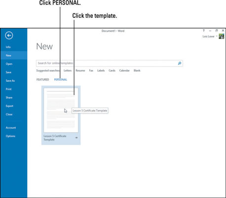 Com crear i canviar plantilles a Word 2013