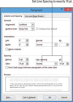 Kā pielāgot rindu un rindkopu atstarpes programmā Word 2013