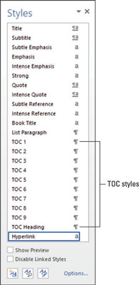 Com crear i modificar una taula de continguts a Word 2013