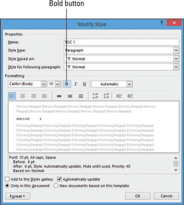 Com crear i modificar una taula de continguts a Word 2013