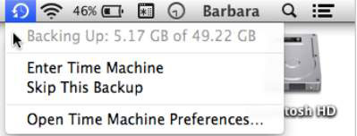 Pridobite datoteke in mape iz Mac Time Machine