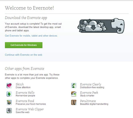 O Evernote Web Clipper za spletne brskalnike