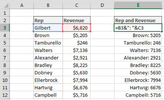 Formatere tallene i en Excel-tekststreng