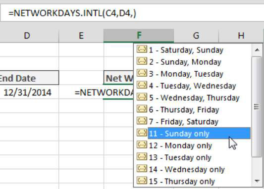 Dienų skaičiaus tarp dviejų datų skaičiavimas programoje „Excel“.