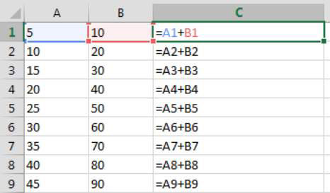 Relativne in absolutne reference celic Excel