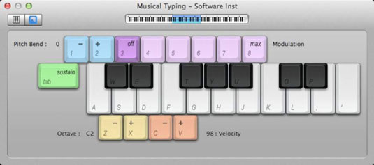 Hur man spelar in MIDI i Logic Pro X med musikalisk typning