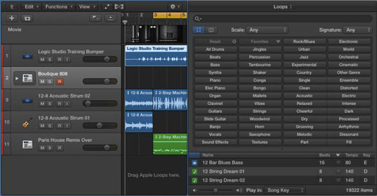 Hvernig á að bæta við hljóðlykkjum í Logic Pro X