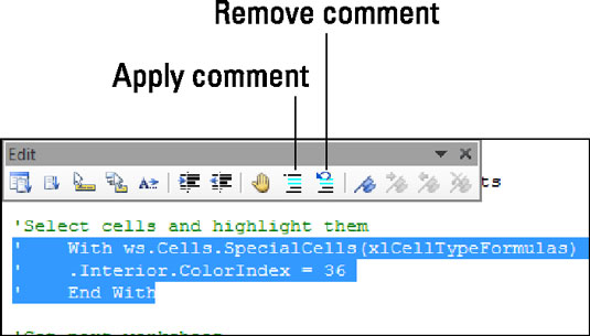 10 consells útils per a l'editor de Visual Basic