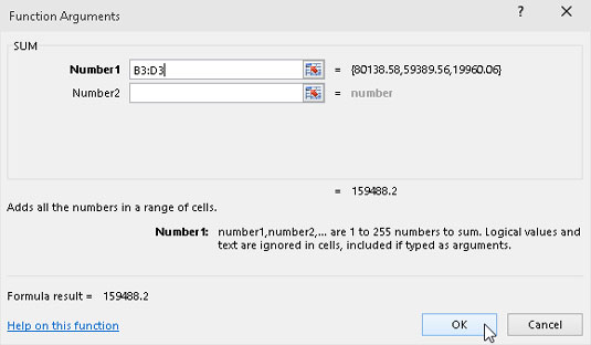 Com inserir una funció a Excel 2016