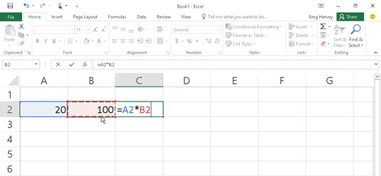 Hvordan lage formler manuelt i Excel 2016