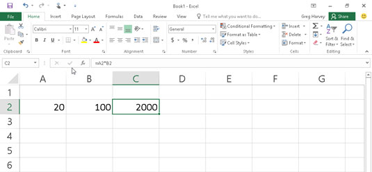 Kaip rankiniu būdu sukurti formules „Excel 2016“.