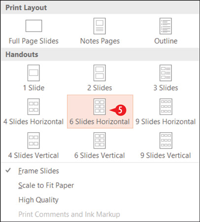 Kā izdrukāt PowerPoint 2016 prezentācijas izdales materiālus